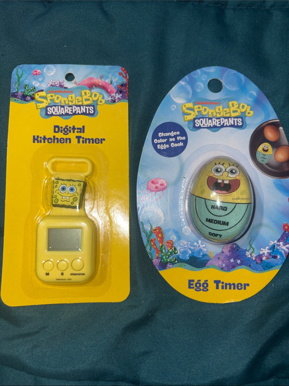 SpongeBob Squarepants Yellow Kitchen Timer & Egg Timer Duo